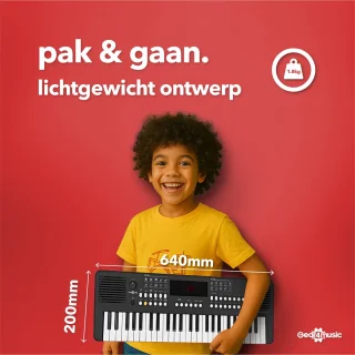 VISIONKEY-2 Draagbaar Keyboard 49-toets Zwart