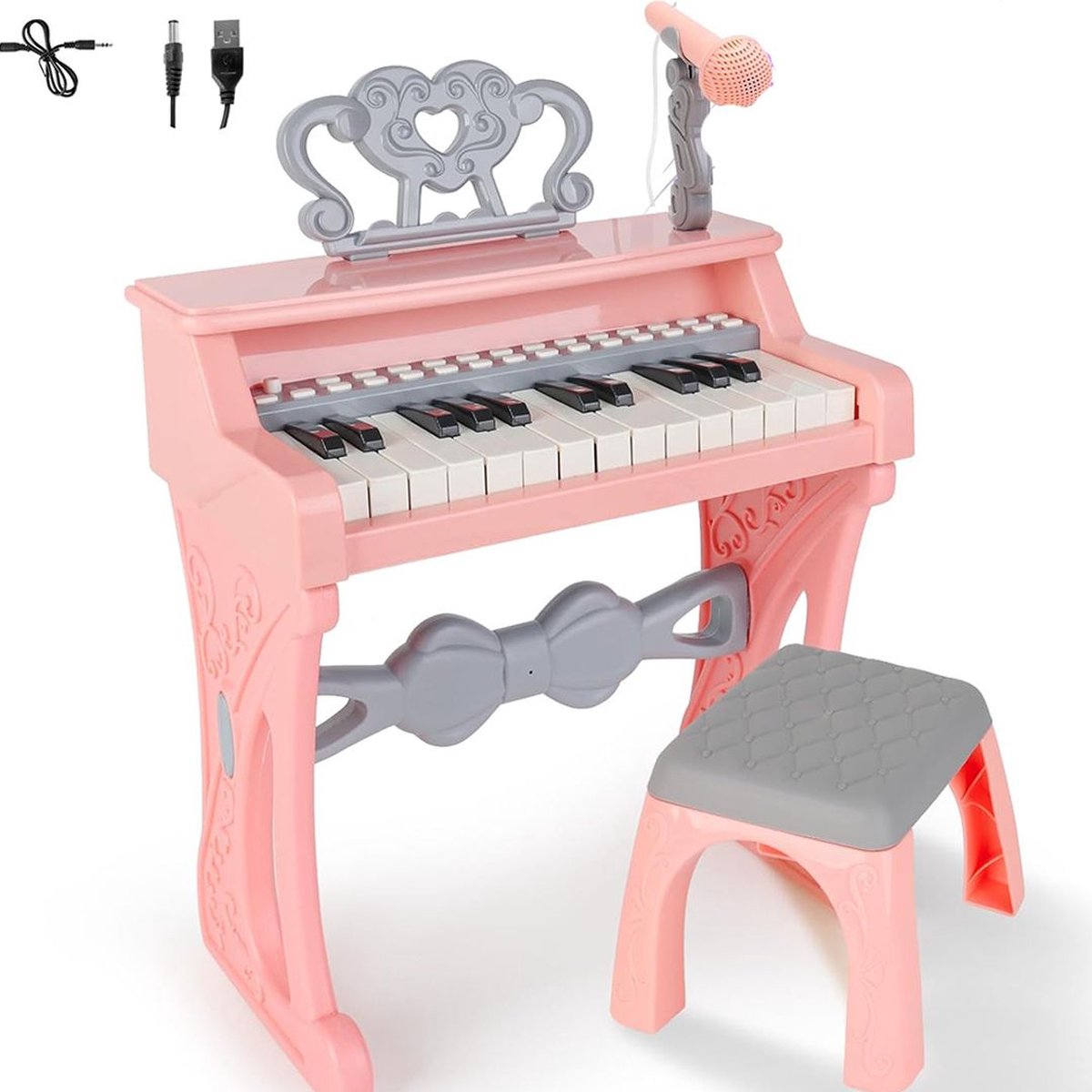 White-label Kinder Piano Roze Grijs