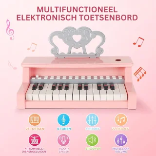 White-label Kinder Piano Roze Grijs