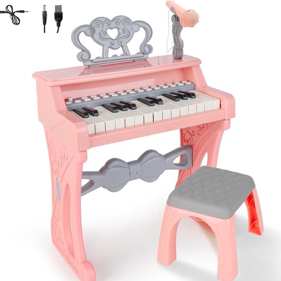 White-label Kinder Piano Roze Grijs