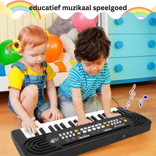 White-label® Kinder Piano Zwart-Wit
