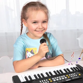 White-label® Kinder Piano Zwart-Wit