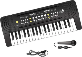 White-label® Kinder Piano Zwart-Wit
