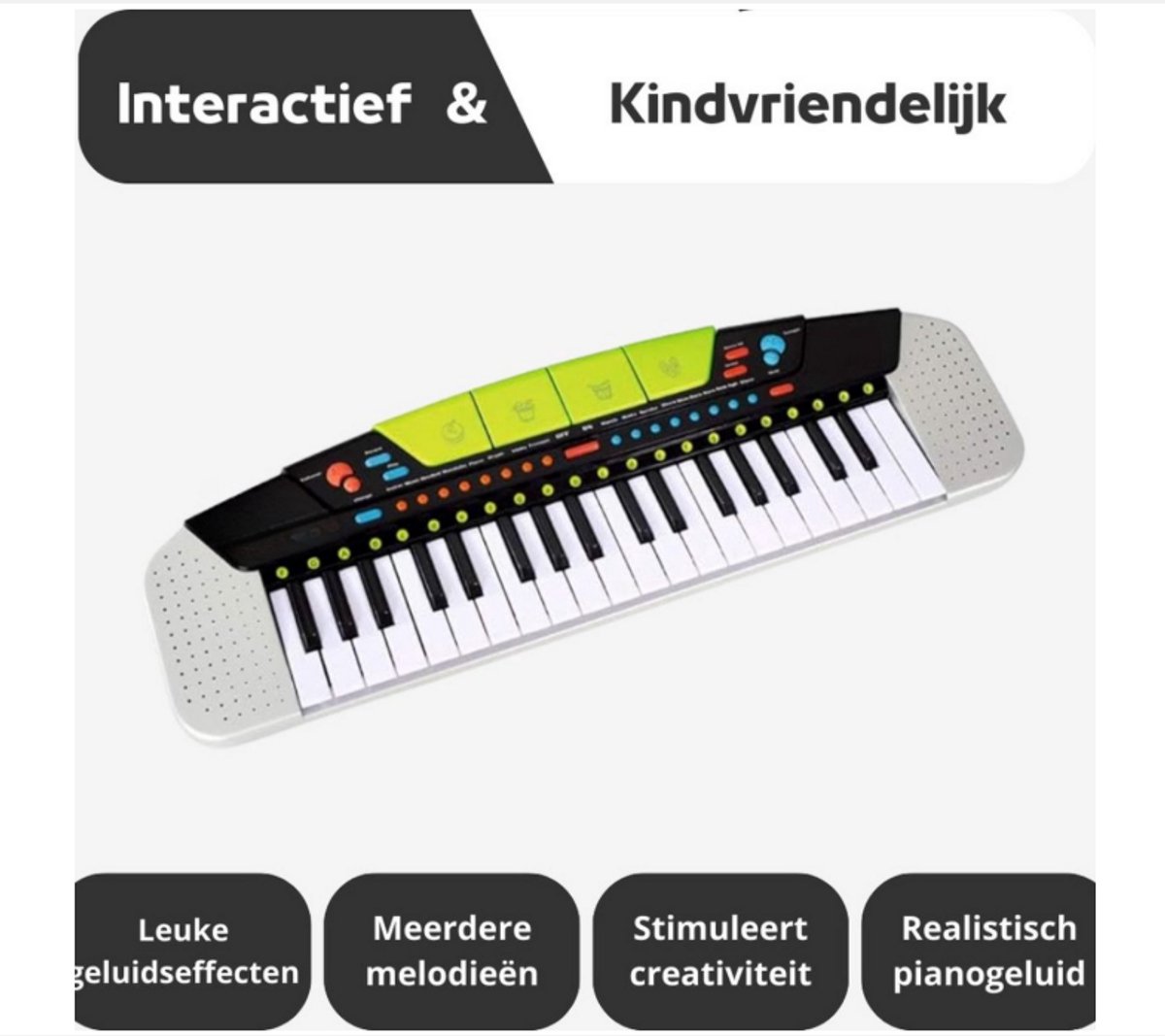 Wat vinden we goed aan de WNHB® Kinder Piano Keyboard 37 Toetsen