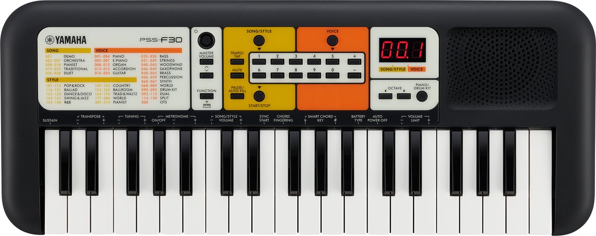 Yamaha PSS-F30 Mini-keyboard 37 toetsen