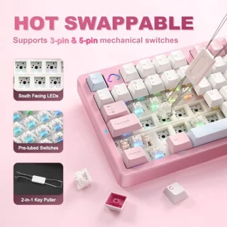 YUNZII AL98 Milk V2 Wireless Mechanical Keyboard