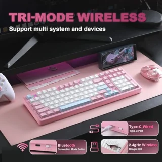 YUNZII AL98 Milk V2 Wireless Mechanical Keyboard
