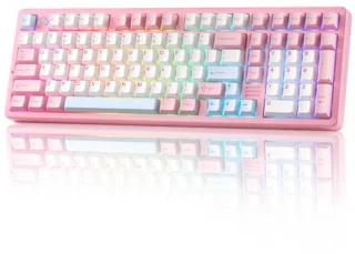 YUNZII AL98 Wireless Mechanical Keyboard 1800 Layout (Pink Milk V2)