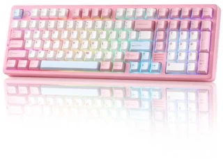 YUNZII AL98 Wireless Mechanical Keyboard 1800 Layout (Pink Milk V2)