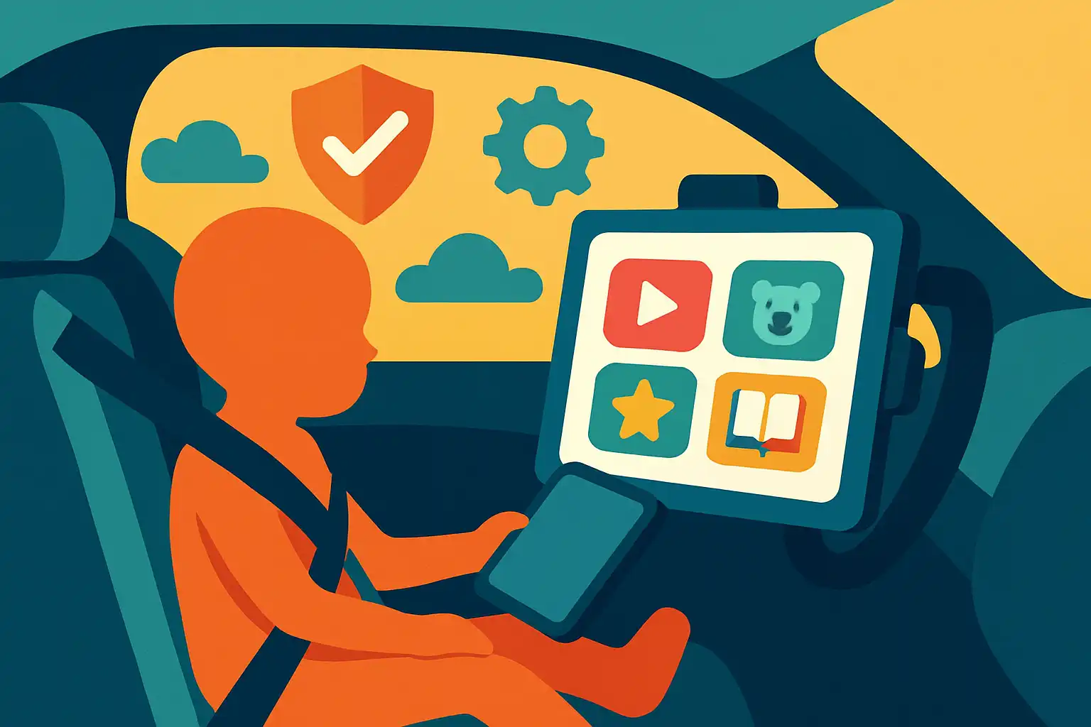 Kindertablet in de auto: houders, veiligheid en instellingen voor een zorgeloze rit