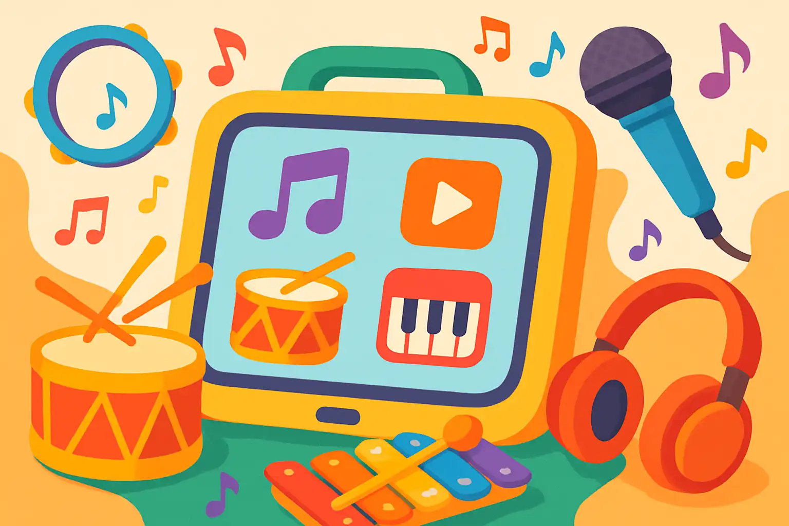 Maak muziek op de kindertablet: apps, accessoires en speelse lessen voor jonge muzikanten