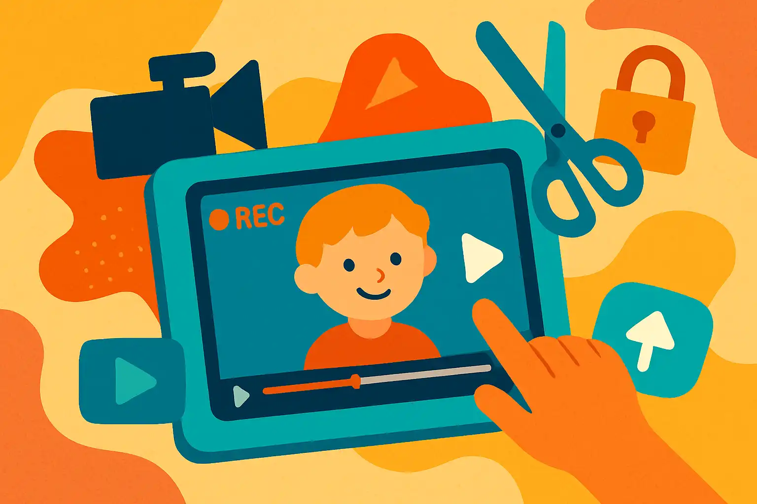 Maak van de kindertablet een mini-studio: video's opnemen, monteren en veilig delen