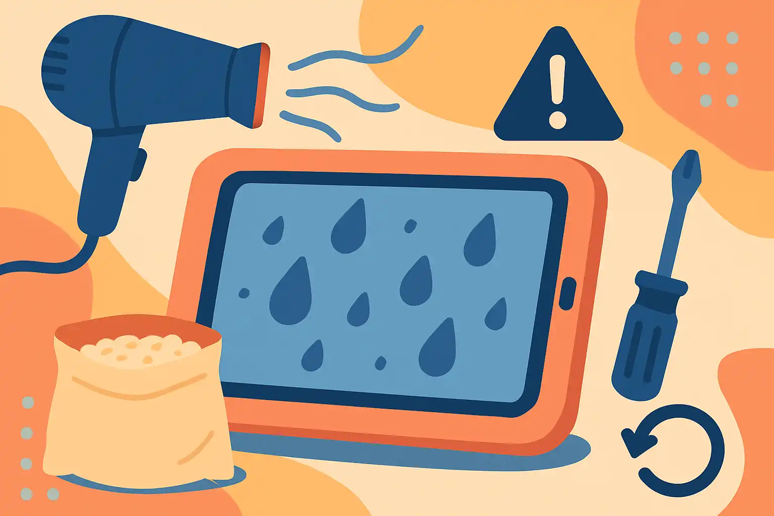 Zo droog je een natte kindertablet: veilige reparatie- en resettips