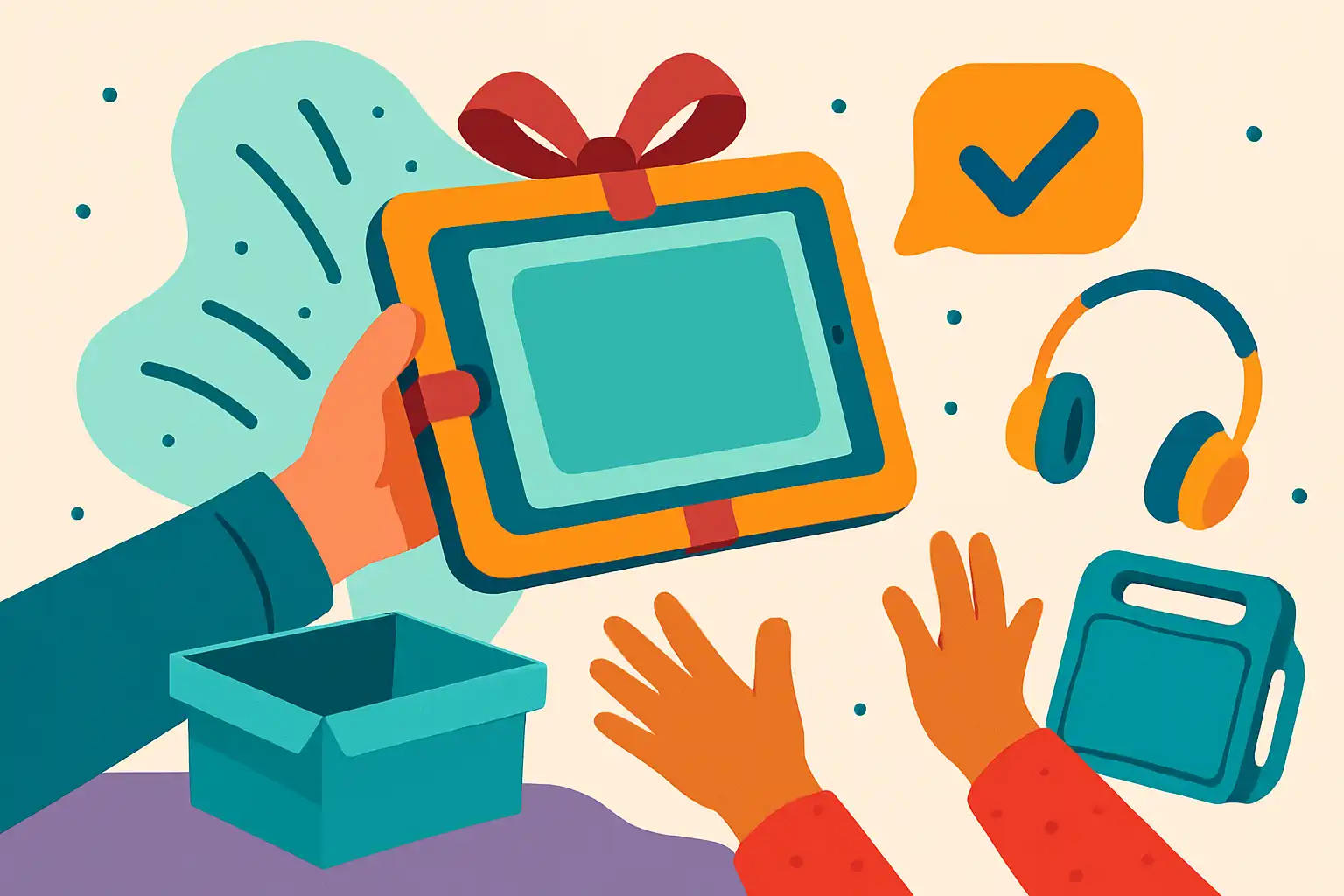 Zo geef je een kindertablet cadeau zonder ruzie: verpakkingen, regels en verrassende accessoires
