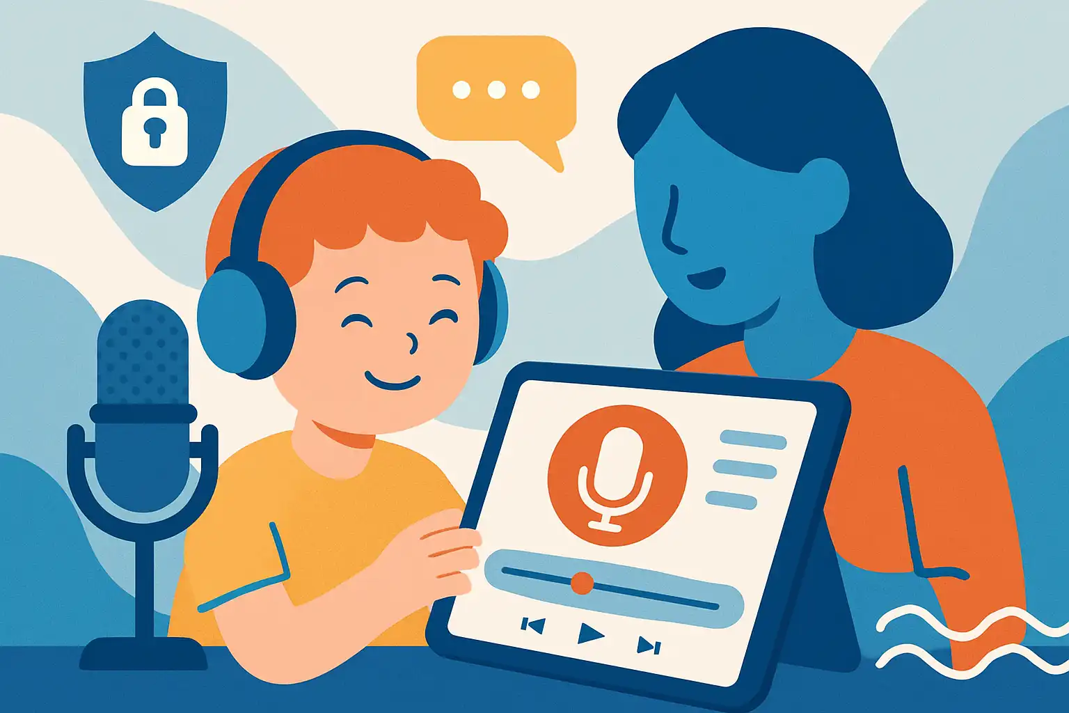 Zo maak je met je kind een veilige podcast op de tablet: techniek, privacy en leuke formats