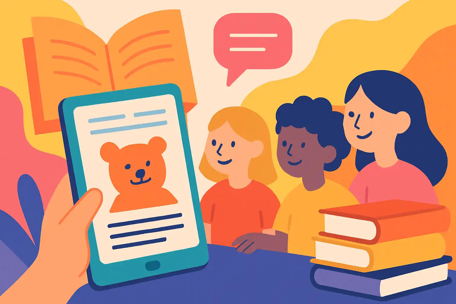 Zo start je een digitale kinderboekenclub met de kindertablet