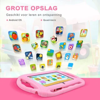 Kindertablet - Tablet voor Kinderen - 7 Inch - Ouderlijk Toezicht - 32GB Opslag