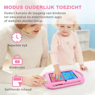 Kindertablet - Tablet voor Kinderen - 7 Inch - Ouderlijk Toezicht - 32GB Opslag