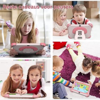 Wat vinden we goed aan de Dailysuppliess Kindertablet Vanaf 3 Jaar - Tablet Kinderen - Kinderspeelgoed - Roze
