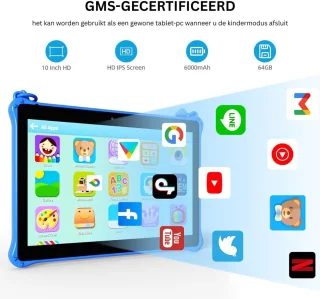 Kindertablet Vanaf 3 Jaar - Tablet Kinderen - Kinderspeelgoed - Blauw