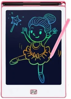 Tekentablet - Uitwisbaar tekenbord voor kinderen - Leren tekenen - Roze schrijfbord- LCD Wisbord - Educatief speelgoed - Jongen / Meisje - Kinderspeelgoed - 3 jaar / 4 jaar / 5 jaar / 6 jaar / 7 jaar / 8 jaar