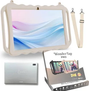NilaFee® - Kids Tablet - Kindertablet - Volwassenen - Tablet voor kinderen - Zand - Kindertablet vanaf 3 jaar -Compleet pakket -