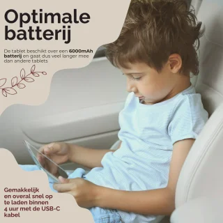 NilaFee® - Kids Tablet - Kindertablet - Volwassenen - Tablet voor kinderen - Zand - Kindertablet vanaf 3 jaar -Compleet pakket -