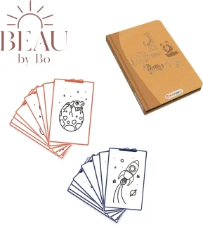 BEAU by Bo Kidywolf Kidydraw Mini Tekenboek met LCD-scherm Dieren + Refill Galaxy & Dinosaurussen