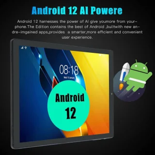10.1 Inch Tablet - 1960x1080 HD IPS Scherm - 6GB RAM - 128GB ROM - 10 Core CPU - Android 12 - 5G WiFi/BT 5.0/GPS Dual Camera Tablet PC .