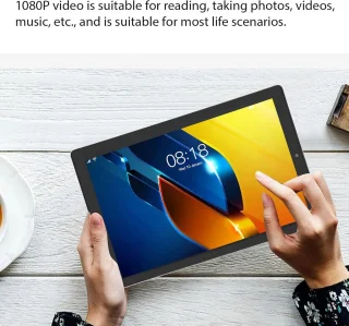 10.1 Inch Tablet - 1960x1080 HD IPS Scherm - 6GB RAM - 128GB ROM - 10 Core CPU - Android 12 - 5G WiFi/BT 5.0/GPS Dual Camera Tablet PC .