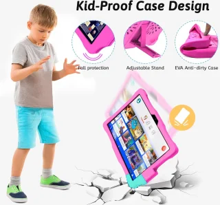 Kindertablet - 10.1 Inch - Tablet - Android 12 - 3GB RAM - 32GB ROM - 5MP Camera - Met Hoes en Pen