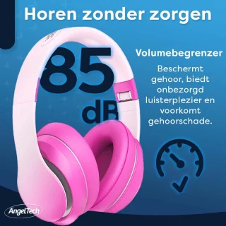 AngelTech Kinderpakket Slim - Kindertablet en Kinderkoptelefoon Roze