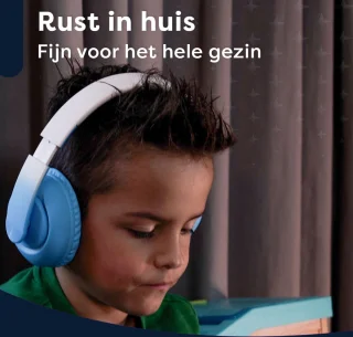 AngelTech Kinderpakket XL - Kindertablet XL en Kinderkoptelefoon - Blauw