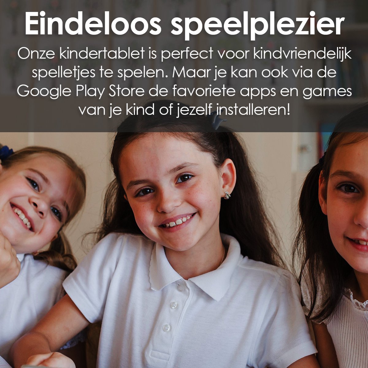 AngelTech Kinderpakket XL - Kindertablet XL + Kinderkoptelefoon Roze