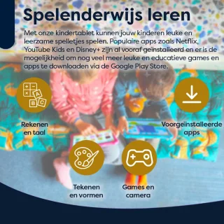 AngelTech Kinderpakket XL PRO II - Kindertablet en Kinderkoptelefoon Roze