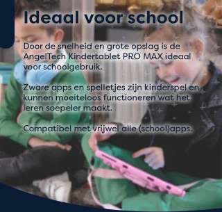 AngelTech Kindertablet PRO MAX 8 Inch Blauw