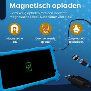 AngelTech Kindertablet PRO MAX 8 Inch Blauw