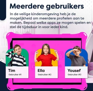 AngelTech Kindertablet PRO MAX 8 Inch Roze