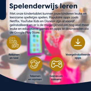 AngelTech Kindertablet PRO MAX 8 Inch Roze