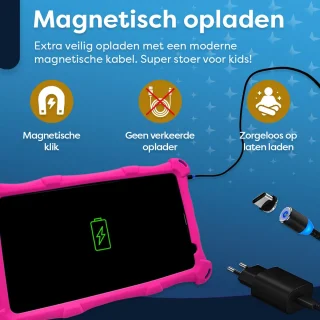 AngelTech Kindertablet PRO MAX 8 Inch Roze