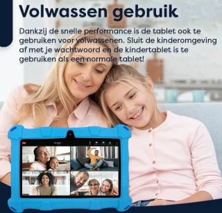 AngelTech Kindertablet Slim 7 Inch 3+4GB 32+64GB Blauw