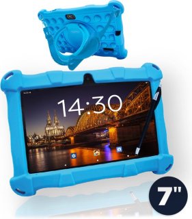 AngelTech Kindertablet Slim 7 Inch 3+4GB 32+64GB Blauw