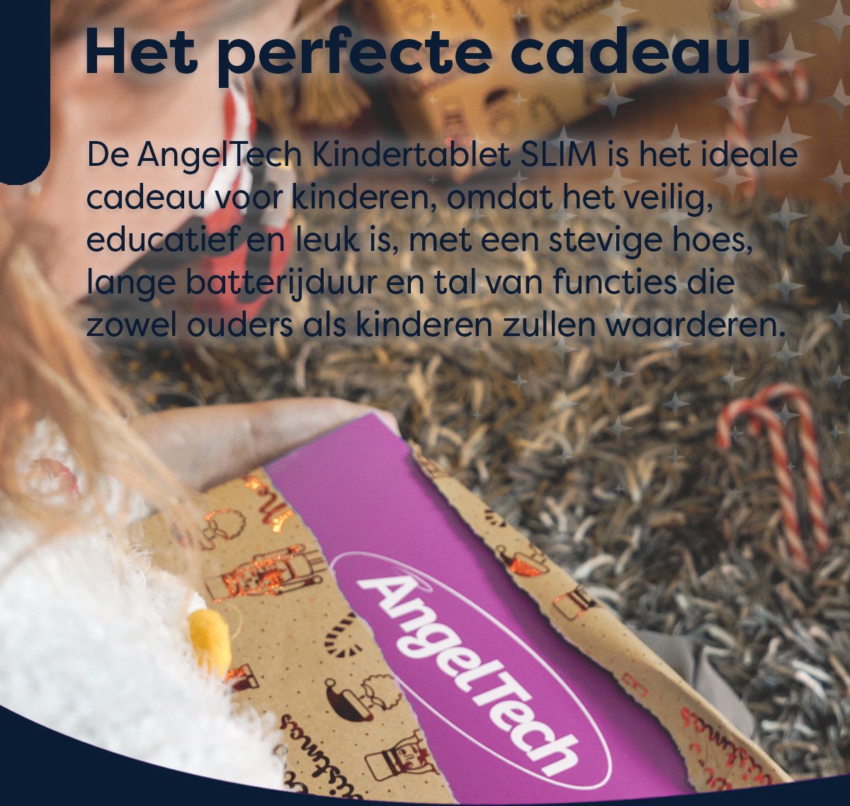 AngelTech Kindertablet Slim 7 Inch 3+4GB 32+64GB Roze