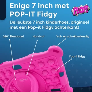 AngelTech Kindertablet Slim 7 Inch 3+4GB 32+64GB Roze