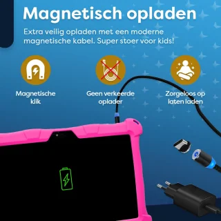 AngelTech Kindertablet XL 10 Inch 3+4GB RAM 32+64GB Roze