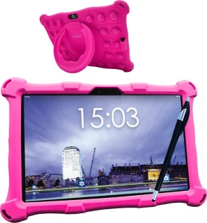 AngelTech Kindertablet XL 10 Inch 3+4GB RAM 32+64GB Roze