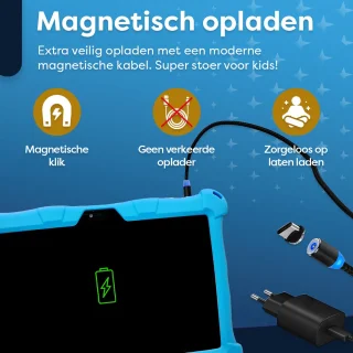 AngelTech Kindertablet XL 10 Inch 4GB RAM 64GB Blauw
