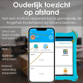 AngelTech Kindertablet XL 10 inch Blauw