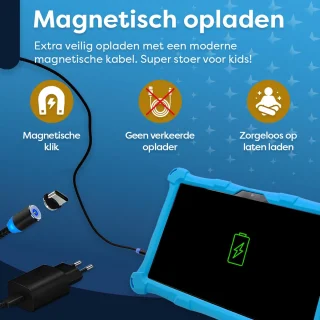 AngelTech Kindertablet XL PRO II 10 inch Blauw 64+128GB