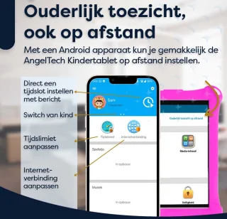 AngelTech Kindertablet XL PRO II 10 inch Roze